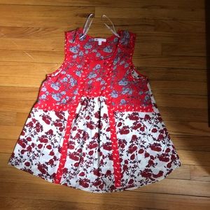 NWOT Summer Top, Sleeveless, Size M